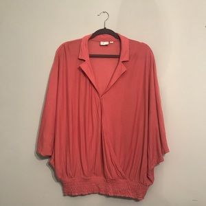 Anthro Burnt Pumpkin Blouse